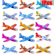 (1pc-color radom-China)1/10pcs Outdoor Throwing Airplanes Παιδιά DIY Χειροποίητα Flying