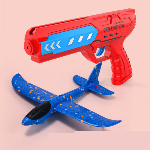 Jouet avion lanceur bulle catapulte avec 6 petits avions - Marque