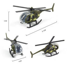 (Army Green)Children’s Helicopter Toy Alloy Model aircraft children's toy military pendulum boy toy taxiing simulation helicopter