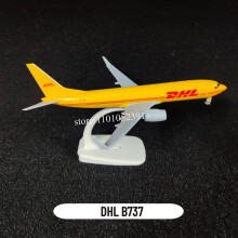 (T25. DHL B737)Scale 1:250 Metal Aircraft Replica, Airbus Neo A380 Airplane Aviation Model Office Home Decor Miniature Art