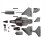 (Μαύρο αμάξωμα) Νέο Raptor H650 Aerobatics Αδιάβροχο Αεροσκάφος Εξακάναλου 1
