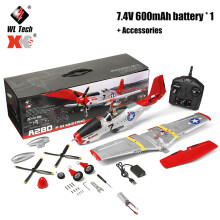 (1B)Νέο WLtoys XK A280 RC Airplane P51 Fighter Simulator 2.4G 3D6G Mode Aircraft με Παιχνίδια