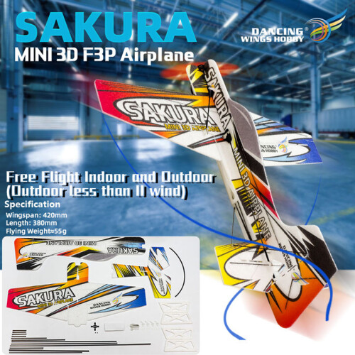 (όπως η εικόνα) Ηλεκτρικό 4CH RC Airplane Kit Aerobatic Fly Beginners EPP Foam DIY Mini 1