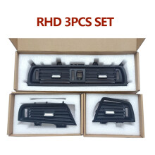 (RHD 3PCS SET)Car Interior LHD RHD Original Black Front Rear Air Conditioner AC Vent Grille Panel Replacement For BMW F10