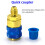 (C)Εσωτερικό αυτοκινήτου Auto A/C Oil/Dye Injector 1Oz with 134a Low Side Quick Coupler 1