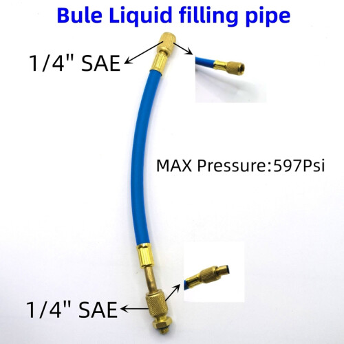 (Β) Εσωτερικό αυτοκινήτου Auto A/C Oil/Dye Injector 1Oz with 134a Low Side Quick