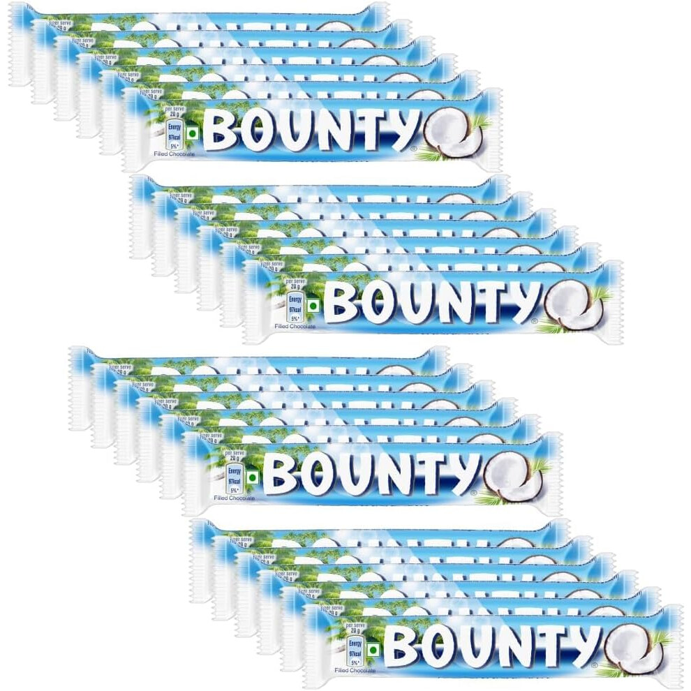 Kidzbuzz Bounty Milk Single Chocolate Bar 57G (Pack Of 24)