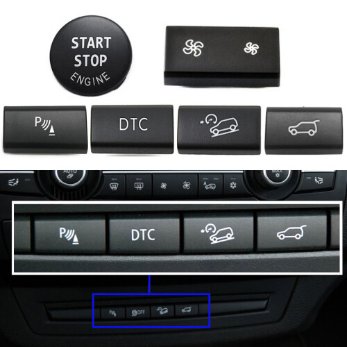 (Κουμπί L) Εσωτερικό αυτοκινήτου για BMW X5 X6 E70 E71 Κλειδιά ταμπλό 1
