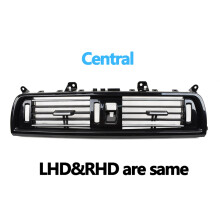 Wnętrze samochodu (centralne) LHD RHD Piano Black, przednie kratki nawiewu, panel gniazda AC, chrom,