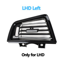 (LHD Lewy) Wnętrze samochodu LHD RHD Piano Black Przednie kratki nawiewu Panel wylotu klimatyzacji Chrom