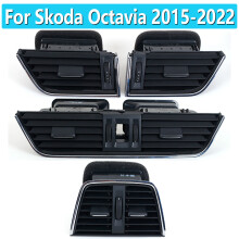 (vasen) Auton sisätila Skoda Octavia 2015 2016 2017-2022 Kojelauta Vasen Oikea Keskitakailmanpoistoaukko