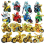 16Pcs Motorcycle Minifigures Ninja Mini Figures Fits Blocks Toy 1