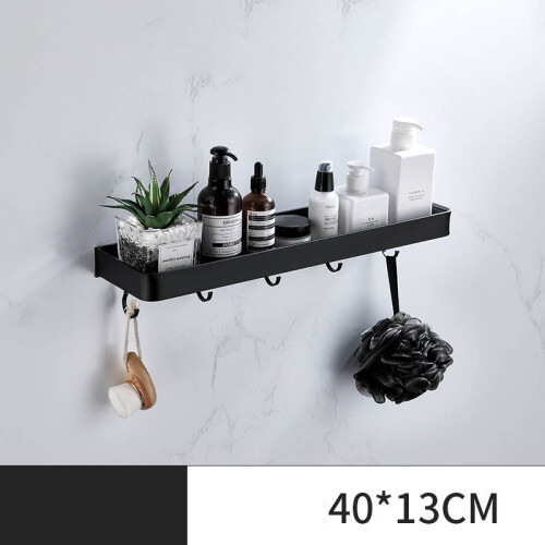 (40cm με γάντζους)Ράφι αξεσουάρ μπάνιου 30/40/50cm Αξεσουάρ μπάνιου