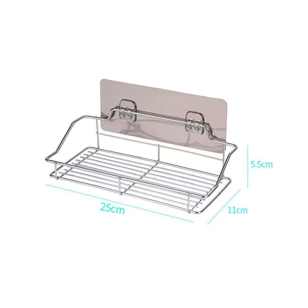 Étagère de rangement pour accessoires de salle de bain, panier de rangement de douche en acier inoxydable,