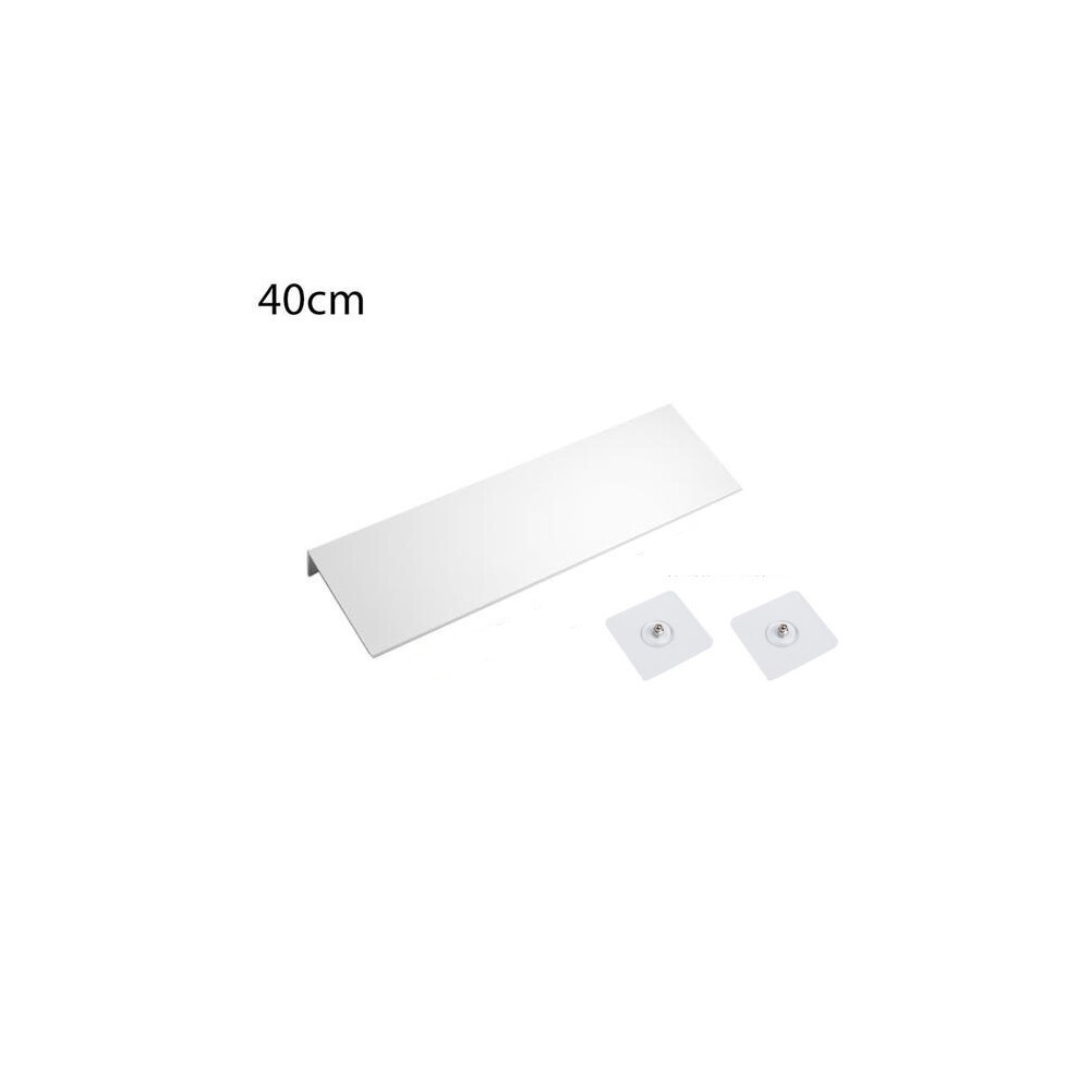 Étagères pour accessoires de salle de bain (40 cm blanc) 30-50 cm Étagère murale pour accessoires de