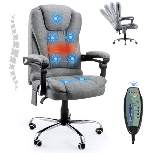 (Grey) YODOLLA Executive Desk Chair with Back Support