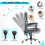 (Grey) YODOLLA Executive Desk Chair with Back Support 6