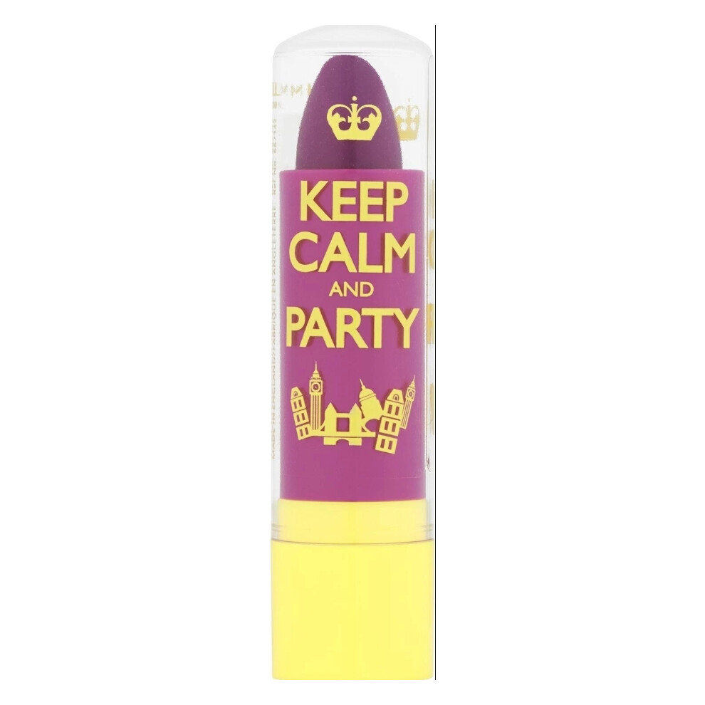 Keep Calm & Party Lip Balm Moisturising balm 3.8g Violet Blush