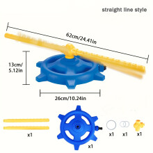 2-in-1 Rotierende Wasserspinklerspielgug | 1pc, ABS -Materials, Jugendliche Wasserspielspiel | Geeignet für 3, Garten/Rasen