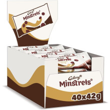 Galaxy Minstrels Milk Chocolate Bulk Bags box 40 x 42g