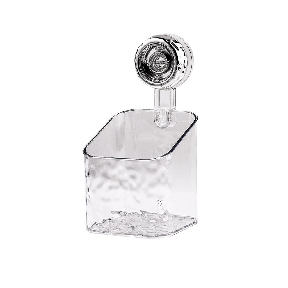 (Transparent-S) Porte-shampoing de luxe léger, étagère de rangement pour accessoires de salle de bain,