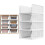 4 Pack Plastic Wardrobe Drawers Foldable Storage Organiser for Clothes, Kitchen, Bathroom & Laundry Space-Saving Shelves 1