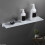 (White-B-30CM)Punch Δωρεάν ράφι τοίχου Διακόσμηση σπιτιού Ράφι τηλεόρασης 5