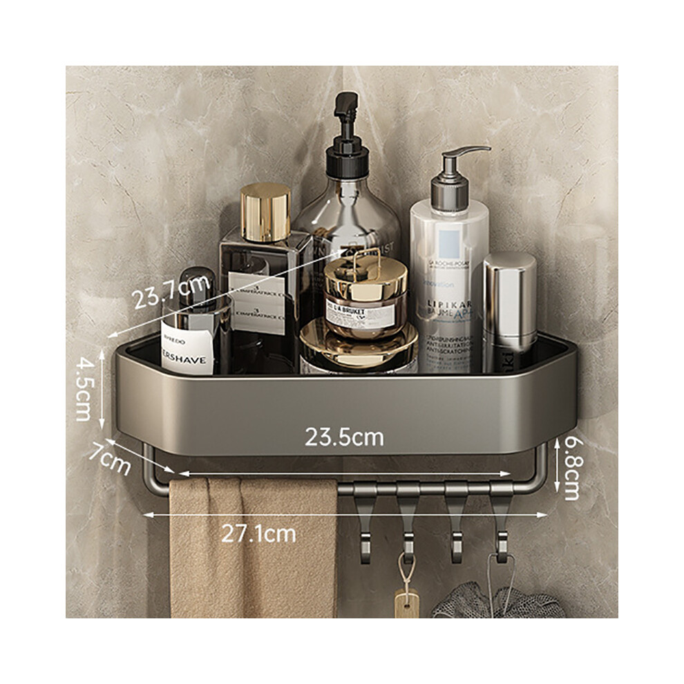 (Mise à niveau) 1/2 ensemble d'étagères pour accessoires de salle de bain Organisateur de serviettes
