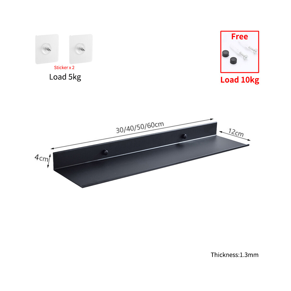 Étagères flottantes auto-adhésives (40 cm - Charge 5 kg) pour rangement mural, accessoires de salle