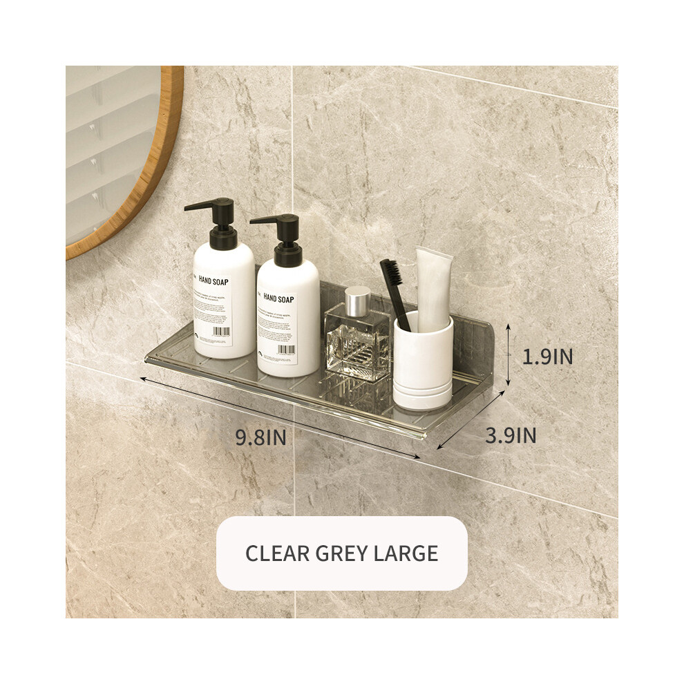 (Grand style A) Étagère murale pour accessoires de salle de bain, armoire sans perforation, étagère