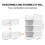 Stackable Wardrobe Organiser 4 Pack Plastic Storage Boxes for Closet, Bedroom, Kitchen & Bathroom Foldable Shelves 2