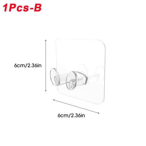 (1Pcs-B)6/1PCS Επιτοίχια θήκη ξυραφιού Storage Hook Punch Δωρεάν Ράφια αποθήκευσης