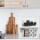 Stackable Wardrobe Organiser 4 Pack Plastic Storage Boxes for Closet, Bedroom, Kitchen & Bathroom Foldable Shelves 9