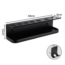 (Model 3) Uchwyt ścienny do suszarki do włosów, odpowiedni do suszarki Dyson Airwrap, półki i lokówki,