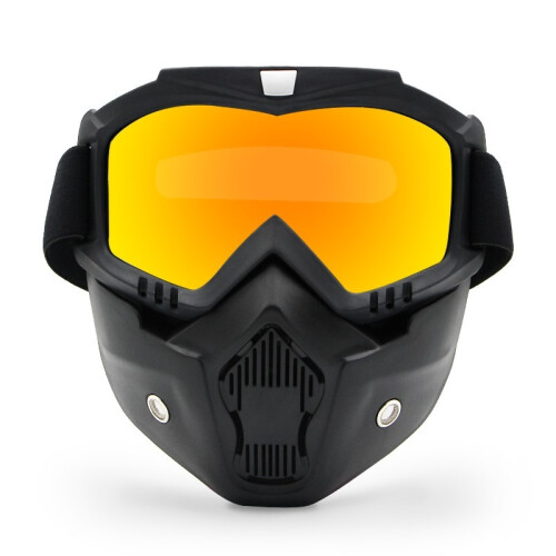(Faux Red) Ποδηλασία ιππασίας Motocross γυαλιά ηλίου Ski Snowboard Μάσκα