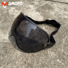 (Black-MJH-L02) Ρετρό κάλυμμα κράνους Bubble Shield Κράνος μοτοσικλέτας