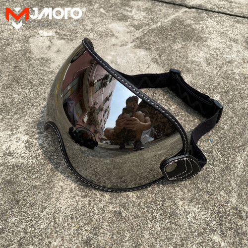 (Silver-MJH-L02) Ρετρό κράνος προστατευτικό κάλυμμα με φυσαλίδες