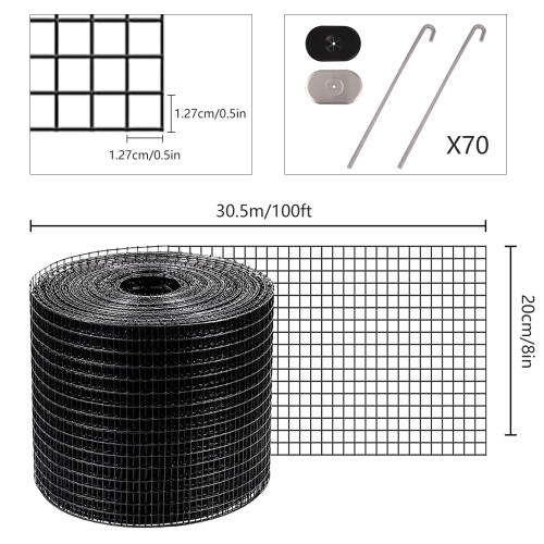 8 Inch*100 Feet Solar Panel Bird Guard,Solar Panel Roof Protection Net 1
