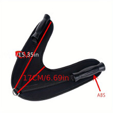 1pc Black AB Crunch -Kabelbindung - Polyesterfaser -Bauch -Crunch -Kern -Muskeltraining für das Training für das Fitnessstudio für Erwachsene
