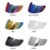 (Yellow)Motorcycle Visor Anti-scratch Wind Shield Helmet Visor Full Face Fit for 4