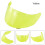 (Yellow)Motorcycle Visor Anti-scratch Wind Shield Helmet Visor Full Face Fit for 1