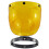 (Κίτρινο με θήκη) 12 Χρώματα Bubble Visor for Open Face κράνος Ασπίδα Μοτοσικλέτας 1