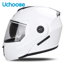 (xL-F1-M)Uchoose Unisex-Motorradhelm mit DOT-Zertifizierung, doppelter Linsenquerschnitt