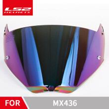 (arc-en-ciel) Lentille de remplacement de visière de casque d'origine LS2 MX436 Pioneer evo adaptée