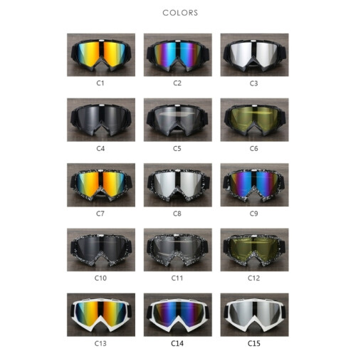 (C14)Moto Sunglasses Μοτοσικλέτα Γυαλιά εξωτερικού χώρου Γυαλιά ATV 2