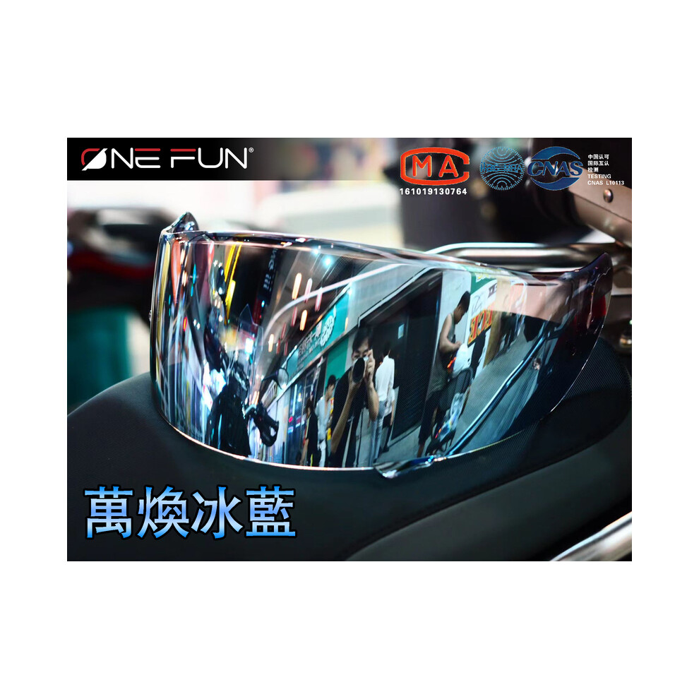 Visière de casque (bleu glacier) pour SHOEI GT Air Neotec CNS1 TC5 TC9 GT Air