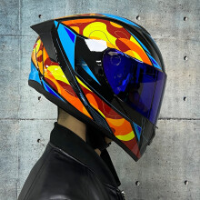 (L-a3)Kask motocyklowy integralny, kask wyścigowy DOT Motocross Off Road, podwójny