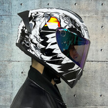 (xL-b4)Kask motocyklowy integralny, kask wyścigowy DOT Motocross Off Road podwójny