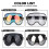 (ασημί) Ρετρό γυαλιά μοτοσυκλέτας Universal Bubble Visor UV Protection Vintage 4