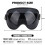 (ασημί) Ρετρό γυαλιά μοτοσυκλέτας Universal Bubble Visor UV Protection Vintage 5